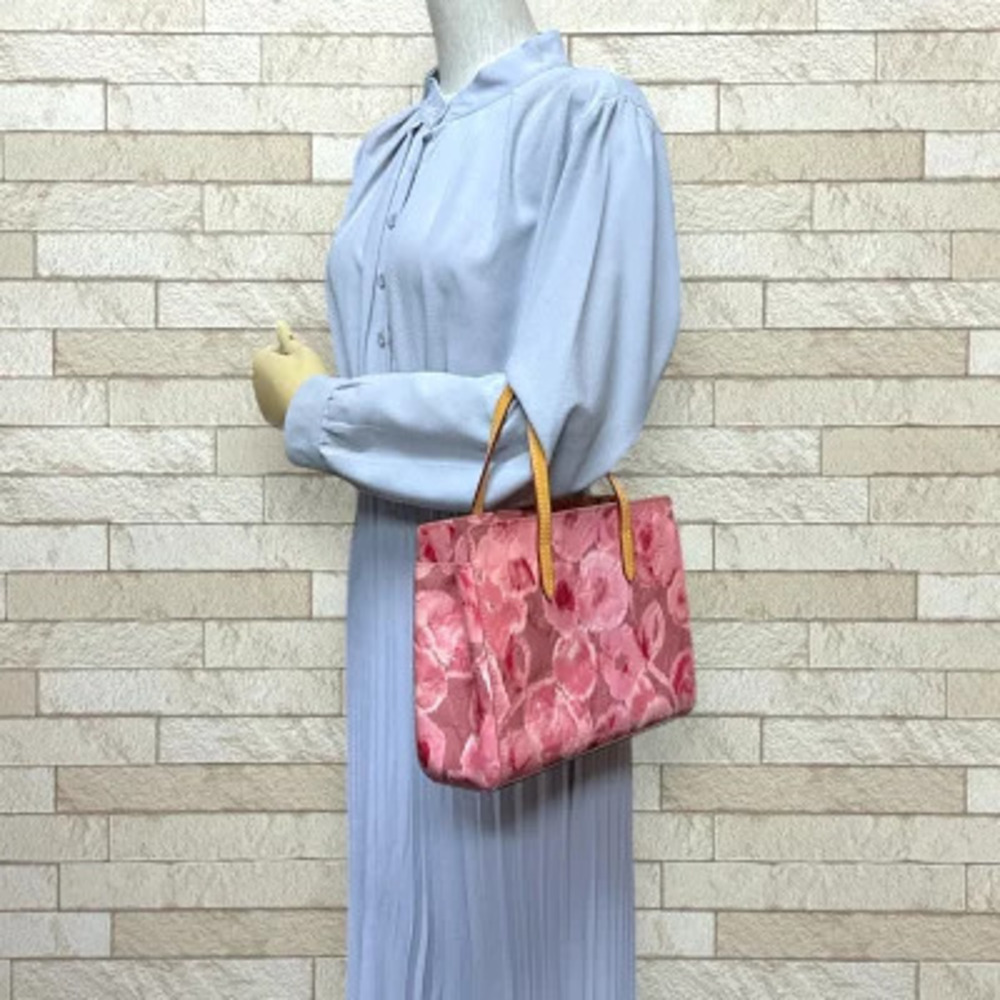 Louis Vuitton Ikat Handbag Monogram Flower Catalina Pink Vernis